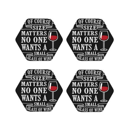 Fuzoiu Wine Funny Print Leather Coasters Set Drink Coasters Set of 4 for Tabletop Protection Durable PVC Coasters Home Décor and Housewarming Gift-Hexagon
Fuzoiu Wine Funny Print Leather Coasters Set Drink Coasters Set of 4 for Tabletop Protection Durable PVC Coasters Home Décor and Housewarming Gift-Hexagon