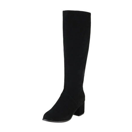 Mackneog Ladies Solid Color Suede Chunky High Heel Side Zipper Long Knee Boots Gift on Clearance
Mackneog Ladies Solid Color Suede Chunky High Heel Side Zipper Long Knee Boots Gift on Clearance