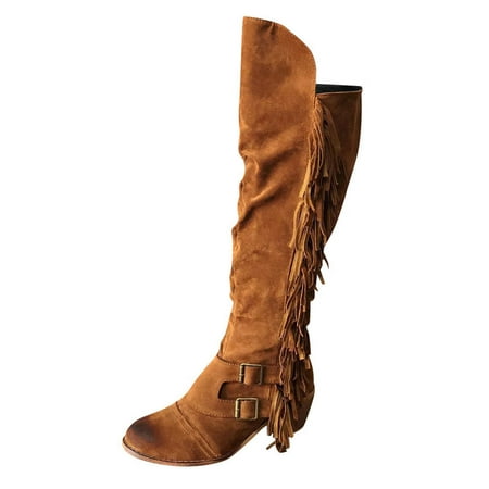 bvgfsahne Boots For Women Casual Retro Fringe Over The Knee Long Boots Square Heels Shoes
bvgfsahne Boots For Women Casual Retro Fringe Over The Knee Long Boots Square Heels Shoes