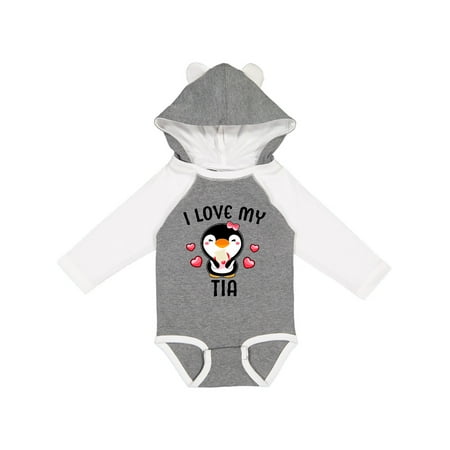 Inktastic I Love My Tia with Cute Penguin and Hearts Gift Baby Girl Long Sleeve Bodysuit
Inktastic I Love My Tia with Cute Penguin and Hearts Gift Baby Girl Long Sleeve Bodysuit