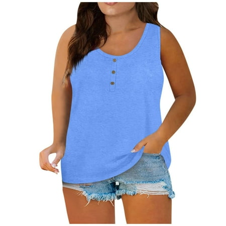 YDKZYMD Light Blue Tank Top Trendy Maternity Sleeveless Oversized Beach Shirts for Women Plus Size Basic Solid Color Crew Neck Cute Summer Clothes 5XL
YDKZYMD Light Blue Tank Top Trendy Maternity Sleeveless Oversized Beach Shirts for Women Plus Size Basic Solid Color Crew Neck Cute Summer Clothes 5XL