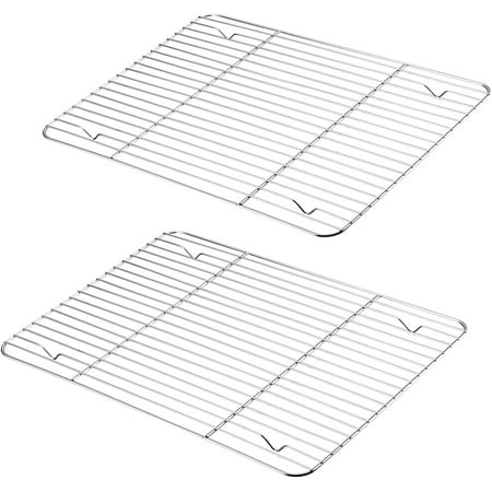 Baking Rack Set of 2 Stainless Steel Wire Racks for Cooling Baking Cooking Drying Rectangle 15.3 x11.25 x0.6 Non-toxic & Heavy Duty Oven & Dishwasher Safe
Baking Rack Set of 2 Stainless Steel Wire Racks for Cooling Baking Cooking Drying Rectangle 15.3 x11.25 x0.6 Non-toxic & Heavy Duty Oven & Dishwasher Safe