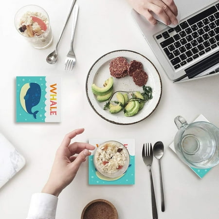 ZHANZZK Ocean Cartoon Whale Set of 8 Coaster for Drinks Absorbent Ceramic Stone Coasters Cup Mat with Cork Base for Home Kitchen Room Coffee Table Bar Decor
ZHANZZK Ocean Cartoon Whale Set of 8 Coaster for Drinks Absorbent Ceramic Stone Coasters Cup Mat with Cork Base for Home Kitchen Room Coffee Table Bar Decor