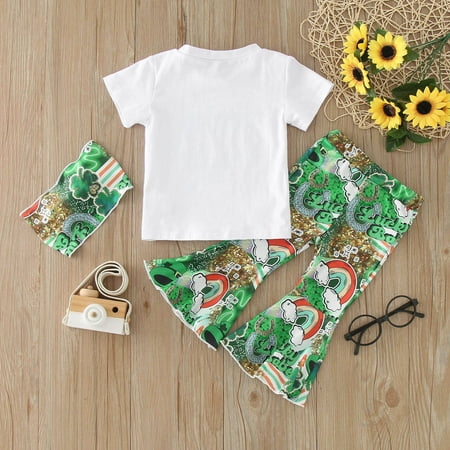 Cathalem 2pcs Toddler Kids Baby Girls St. Patric.k s Day Clothes Set Letter Print Short Sleeve T Shirt Tops Girls Top And Pants Childrenscostume Green 6-12 Months
Cathalem 2pcs Toddler Kids Baby Girls St. Patric.k s Day Clothes Set Letter Print Short Sleeve T Shirt Tops Girls Top And Pants Childrenscostume Green 6-12 Months