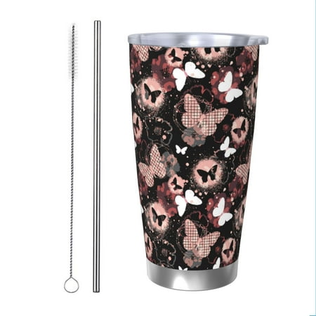 Zeuib Butterfly Printed 20oz Stainless Steel Insulated Car Cup Stainless Steel Thermal Cup Vacuum Insulated Leak-proof Travel Mug Cup-Straw Two-piece Set
Zeuib Butterfly Printed 20oz Stainless Steel Insulated Car Cup Stainless Steel Thermal Cup Vacuum Insulated Leak-proof Travel Mug Cup-Straw Two-piece Set