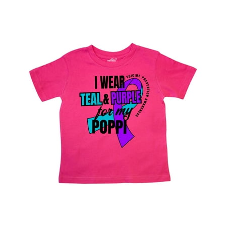 Inktastic Suicide Prevention I Wear Teal and Purple for My Poppi Gift Toddler Boy or Toddler Girl T-Shirt
Inktastic Suicide Prevention I Wear Teal and Purple for My Poppi Gift Toddler Boy or Toddler Girl T-Shirt