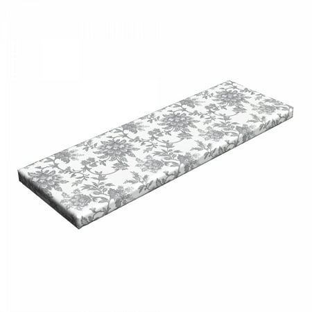 Floral Bench Pad Monochrome Petals Traditional Nature Influences Essence Artwork Print HR Foam Cushion with Decorative Fabric Cover 45 x 15 x 2 Dimgray by Ambesonne
Floral Bench Pad Monochrome Petals Traditional Nature Influences Essence Artwork Print HR Foam Cushion with Decorative Fabric Cover 45 x 15 x 2 Dimgray by Ambesonne