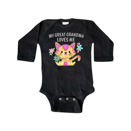 Inktastic My Great Grandma Loves Me with Cute Kitten and Flowers Gift Baby Boy or Baby Girl Long Sleeve Bodysuit
Inktastic My Great Grandma Loves Me with Cute Kitten and Flowers Gift Baby Boy or Baby Girl Long Sleeve Bodysuit