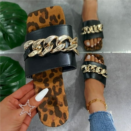 Fidelma Women s Slippers Womens Shoes Summer New Pattern Metal Decoration Leopard Tetragonum Slippers Black 36
Fidelma Women s Slippers Womens Shoes Summer New Pattern Metal Decoration Leopard Tetragonum Slippers Black 36