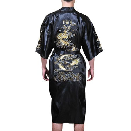 Men Satin Chinese Dragon Kimono Silk Bathrobe Pajamas Sleepwear Gown Bath Robe Loungewear with Belt
Men Satin Chinese Dragon Kimono Silk Bathrobe Pajamas Sleepwear Gown Bath Robe Loungewear with Belt