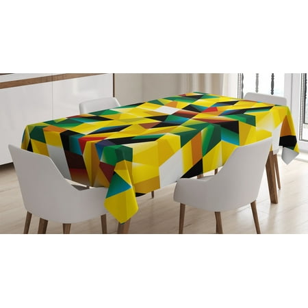 Ambesonne Yellow Tablecloth Rectangular Table Cover Geometric Green 60 x84 Yellow Dark Green
Ambesonne Yellow Tablecloth Rectangular Table Cover Geometric Green 60 x84 Yellow Dark Green