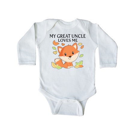 Inktastic My Great Uncle Loves Me- little fox Gift Baby Boy or Baby Girl Long Sleeve Bodysuit
Inktastic My Great Uncle Loves Me- little fox Gift Baby Boy or Baby Girl Long Sleeve Bodysuit