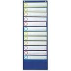 scholastic daily schedule pocket chart 13 quot x 33 quot blue carson dellosa scheduling pocket chart