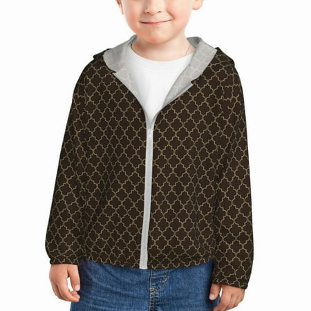 Gaeub Brown Moroccan Trellis Print Athletic Sun Protection Hoodie for Kids Long Sleeve Outdoor UV Shirt Running Fishing Top for Boys Girls-4 Years
Gaeub Brown Moroccan Trellis Print Athletic Sun Protection Hoodie for Kids Long Sleeve Outdoor UV Shirt Running Fishing Top for Boys Girls-4 Years