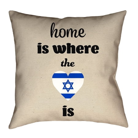 ArtVerse Katelyn Smith Israel Love Pillow - Poly Twill