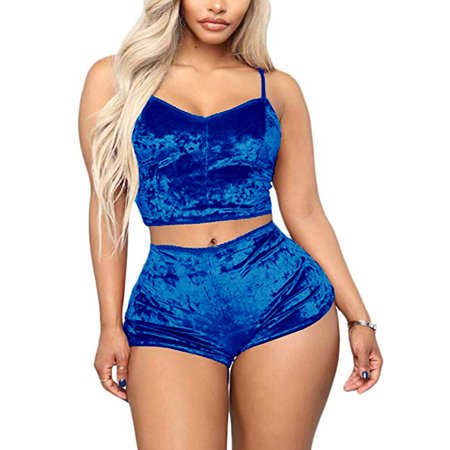 Women Plus Size Lingerie Set Slim Solid Color Velvet Sling Crop Top Short Elastic Band Pants Summer Sleepwear Set
Women Plus Size Lingerie Set Slim Solid Color Velvet Sling Crop Top Short Elastic Band Pants Summer Sleepwear Set