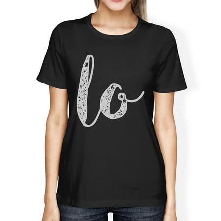 Love Heart Womens Black Tee Family Matching Tees Unique Gift Idea