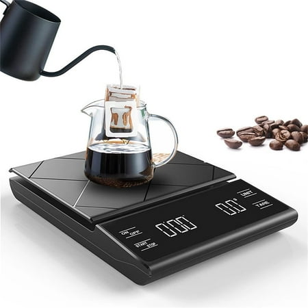 QXuchild Coffee Scale LCD Display Multifunctional High Precision Portable Kitchen Electronic Digital Food Scale with Timer for Home
QXuchild Coffee Scale LCD Display Multifunctional High Precision Portable Kitchen Electronic Digital Food Scale with Timer for Home
