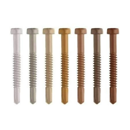 Deckfast Metal - Cedar (#81) - 1750 pc. Pro Pack - 1-5/8 Self Drill - Type 410 Stainless Steel Deck Fastener for Use with Metal Joists & Trex Elevations
Deckfast Metal - Cedar (#81) - 1750 pc. Pro Pack - 1-5/8 Self Drill - Type 410 Stainless Steel Deck Fastener for Use with Metal Joists & Trex Elevations
