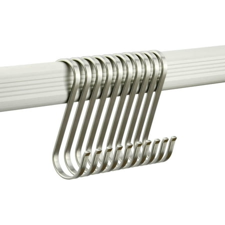 NXG 15 Pack 4.25 Inch 304 Stainless Steel S Flat Hook S Shape Durable Hanging Hooks for Kitchen Office Home Garden Workplace Outdoor
NXG 15 Pack 4.25 Inch 304 Stainless Steel S Flat Hook S Shape Durable Hanging Hooks for Kitchen Office Home Garden Workplace Outdoor