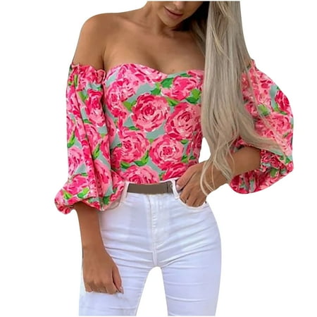 Ichuanyi Womens Fall Tops Clearance Women Summer Sexy Shirt One Shoulder Chest Wrap Pullover Blouse Long Sleeve Printed Super-Short Tops
Ichuanyi Womens Fall Tops Clearance Women Summer Sexy Shirt One Shoulder Chest Wrap Pullover Blouse Long Sleeve Printed Super-Short Tops