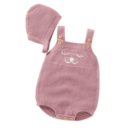 Rovga Kids Girls Baby Toddler Bodysuits Knit Romper Cotton Sleeveless Boy Girl Solid Sweater Clothes Bodysuit With Hat
Rovga Kids Girls Baby Toddler Bodysuits Knit Romper Cotton Sleeveless Boy Girl Solid Sweater Clothes Bodysuit With Hat