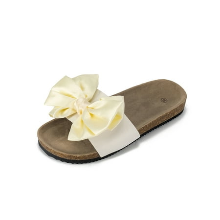 Glookwis Women Sandals Comfort Slides Slip On Flat Sandal Women s Non-Slip Bow Slide Slippers Casual Summer Footbeds White 4.5
Glookwis Women Sandals Comfort Slides Slip On Flat Sandal Women s Non-Slip Bow Slide Slippers Casual Summer Footbeds White 4.5