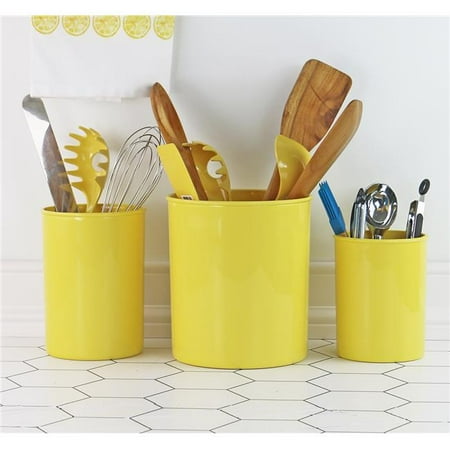 Reston Lloyd Ltd. 00021 3pc Plastic Utensil Holders Lemon