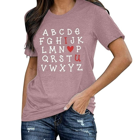 Qufokar Maternity Wedding Guest Dress Fall Shirts for Women Striped Women Fashion Top Shirt Casual Letter Printed Short Sleeve Tops Blouse O Neck Loose T-Shirt Tops Fashion Blouse
Qufokar Maternity Wedding Guest Dress Fall Shirts for Women Striped Women Fashion Top Shirt Casual Letter Printed Short Sleeve Tops Blouse O Neck Loose T-Shirt Tops Fashion Blouse