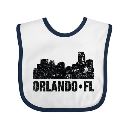 Inktastic Orlando Skyline with Grunge Gift Baby Boy or Baby Girl Bib