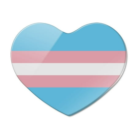 Transgender Trans Pride Flag Original Blue Pink White Heart Acrylic Fridge Refrigerator Magnet
Transgender Trans Pride Flag Original Blue Pink White Heart Acrylic Fridge Refrigerator Magnet