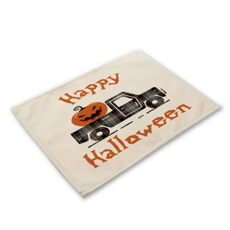 Halloween House Placemat Set of 4 Haunted House Pumpkins Grid Place Mats Non-Slip Heat-Insulated Washable Kitchen Table Mat
Halloween House Placemat Set of 4 Haunted House Pumpkins Grid Place Mats Non-Slip Heat-Insulated Washable Kitchen Table Mat