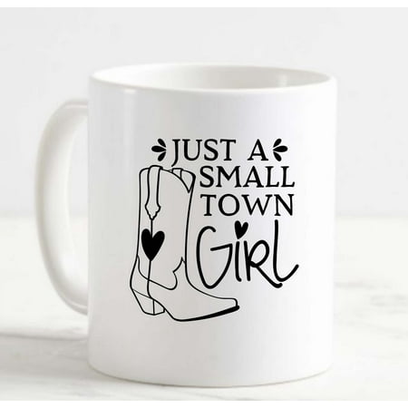 Coffee Mug Just A Small Town Girl Boots Country Heart South Home White Cup Funny Gifts for work office him her
Coffee Mug Just A Small Town Girl Boots Country Heart South Home White Cup Funny Gifts for work office him her