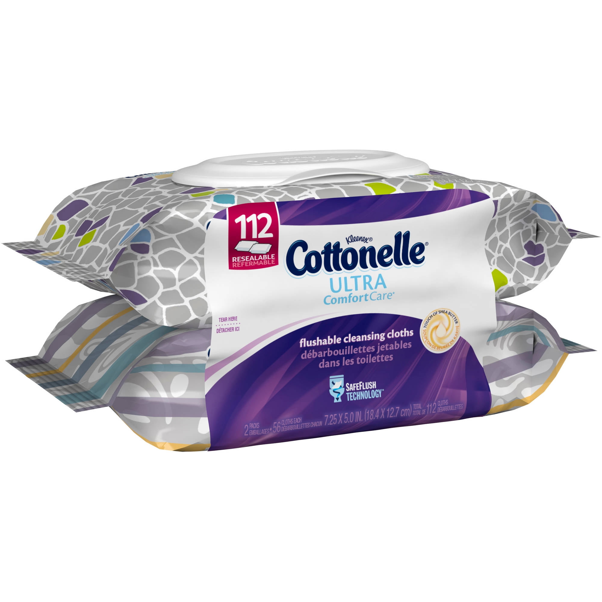 Cottonelle Ultra Comfort Care, Flushable Cleansing Cloths, 112 ...