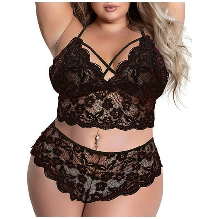YDKZYMD Women S Sexy Plus Size Lingerie Bra And Panty Sets 2 Pieces Teddy Underwear Bodysuit Sheer Lace Babydoll Chemise With Floral Set
YDKZYMD Women S Sexy Plus Size Lingerie Bra And Panty Sets 2 Pieces Teddy Underwear Bodysuit Sheer Lace Babydoll Chemise With Floral Set