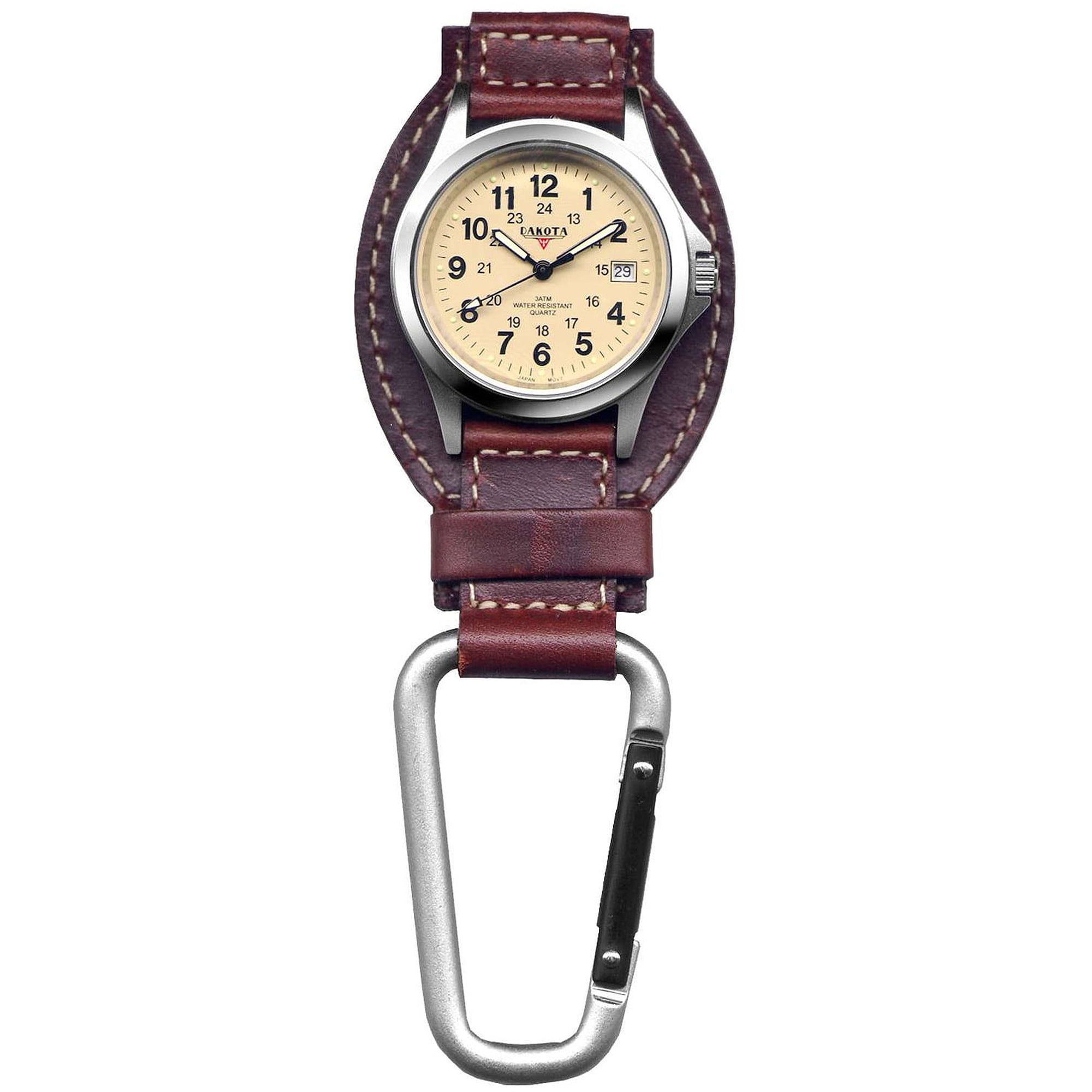 Dakota Watch Company Black Military Dial ION Wrist Watch