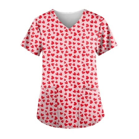 XHJUN Scrub Tops Women Healing Hands Casual Short Sleeve Cute Cartoon Print Scrub Shirts with Pockets Pink XXXXXL
XHJUN Scrub Tops Women Healing Hands Casual Short Sleeve Cute Cartoon Print Scrub Shirts with Pockets Pink XXXXXL