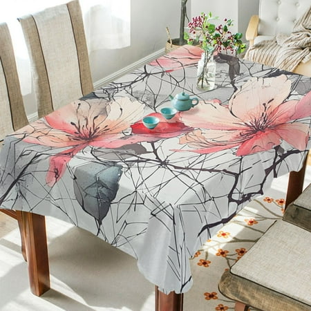 WOBOGO Pink Watercolor Flower Square Tablecloth 54×54in Polyester Fabric Tablecloth Washable Dust Resistant Wrinkle Resistant
WOBOGO Pink Watercolor Flower Square Tablecloth 54×54in Polyester Fabric Tablecloth Washable Dust Resistant Wrinkle Resistant