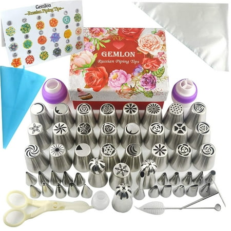 Sofullue 88Pcs Baking Supplies Kit 49Pcs Frosting Piping 3Pcs Russian Ball Piping Tips Flower Frosting Tip Baking Flower Nozzle
Sofullue 88Pcs Baking Supplies Kit 49Pcs Frosting Piping 3Pcs Russian Ball Piping Tips Flower Frosting Tip Baking Flower Nozzle