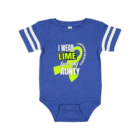 Inktastic I Wear Lime For My Aunty Lymphoma Awareness Gift Baby Boy or Baby Girl Bodysuit
Inktastic I Wear Lime For My Aunty Lymphoma Awareness Gift Baby Boy or Baby Girl Bodysuit