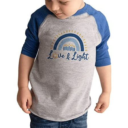 7 ate 9 Apparel Kids Happy Hanukkah Shirts - Love and Light - Blue Shirt 18 Months
7 ate 9 Apparel Kids Happy Hanukkah Shirts - Love and Light - Blue Shirt 18 Months