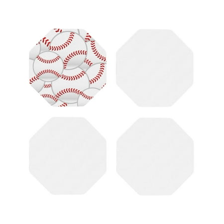 Tebeau Baseballs Print Set of 4 Leather Drink Coasters Round Cup Mat Pad for Home and Kitchen Use 4 -Octagon
Tebeau Baseballs Print Set of 4 Leather Drink Coasters Round Cup Mat Pad for Home and Kitchen Use 4 -Octagon