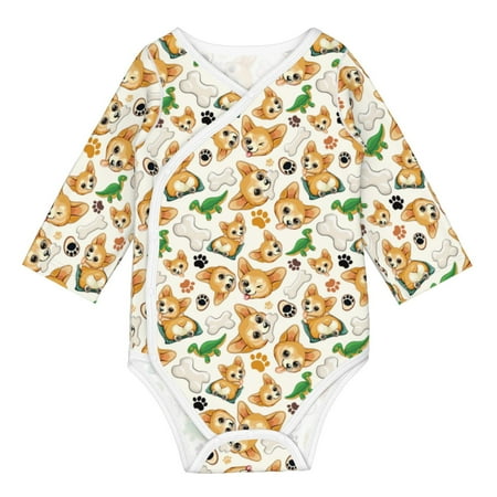 Coaee Cute Puppy for Soft Cotton Baby Long-Sleeve Bodysuit Girls Boys Bodysuit Romper
Coaee Cute Puppy for Soft Cotton Baby Long-Sleeve Bodysuit Girls Boys Bodysuit Romper