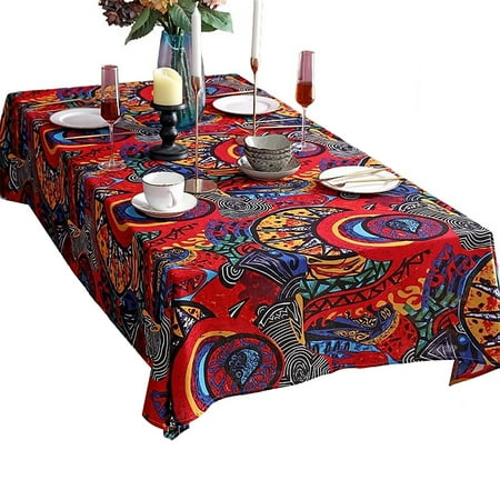 Rectangular Tablecloth Bohemian Cotton Linen Tablecloth Washable No Fade Anti-slip Wrinkle Free Table Cover For Banquet Party Picnic Festival Birthday-H-120*120CM
Rectangular Tablecloth Bohemian Cotton Linen Tablecloth Washable No Fade Anti-slip Wrinkle Free Table Cover For Banquet Party Picnic Festival Birthday-H-120*120CM