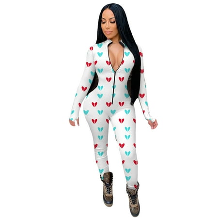 Michellecmm Women s Sexy Long Sleeve Bodycon Jumpsuit Rompers Deep V Neck Bodysuit Pajamas Onesies Clubwear
Michellecmm Women s Sexy Long Sleeve Bodycon Jumpsuit Rompers Deep V Neck Bodysuit Pajamas Onesies Clubwear