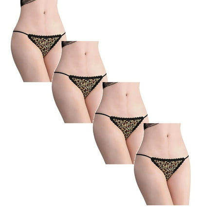 Womens Underwear Brief Leopard Print Translucent Sheer Lace Tank Lace Underpant Panties4PC
Womens Underwear Brief Leopard Print Translucent Sheer Lace Tank Lace Underpant Panties4PC