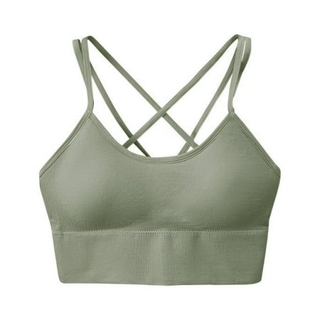 Sports Bra for Women Clearance Strappy Back Super Comfort Bras Seamless Wirefree Yoga Bralettes with Removable Pads Sleep Bras for Girls in Yoga Leisure Stretch Crop Tops Vest
Sports Bra for Women Clearance Strappy Back Super Comfort Bras Seamless Wirefree Yoga Bralettes with Removable Pads Sleep Bras for Girls in Yoga Leisure Stretch Crop Tops Vest