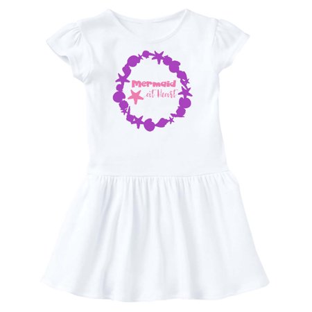 Inktastic Mermaid At Heart Seashell Starfish - Pink Purple Gift Toddler Girl Dress
Inktastic Mermaid At Heart Seashell Starfish - Pink Purple Gift Toddler Girl Dress