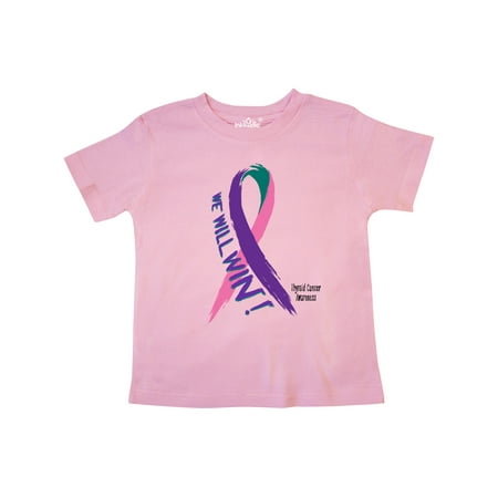 Inktastic We Will Win Against Thyroid Cancer Ribbon Gift Toddler Boy or Toddler Girl T-Shirt
Inktastic We Will Win Against Thyroid Cancer Ribbon Gift Toddler Boy or Toddler Girl T-Shirt