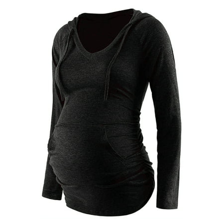 Uerlsty Maternity Pregnant Women Hooded T-shirt Top Long Sleeve Pocket Pullover Blouse
Uerlsty Maternity Pregnant Women Hooded T-shirt Top Long Sleeve Pocket Pullover Blouse